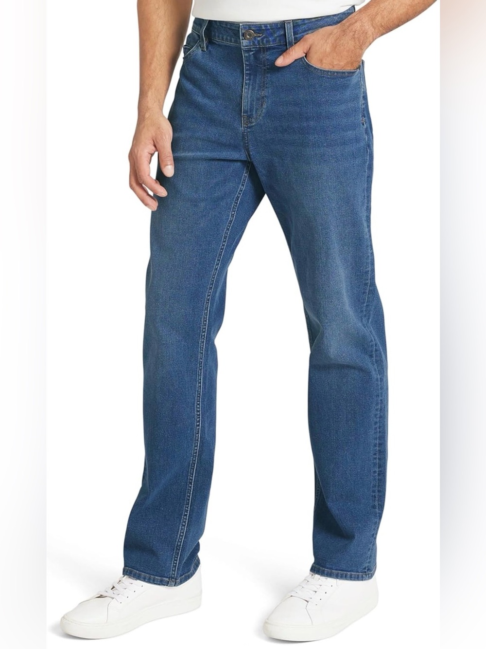 Izod Men's 5 Pocket Straight Jeans